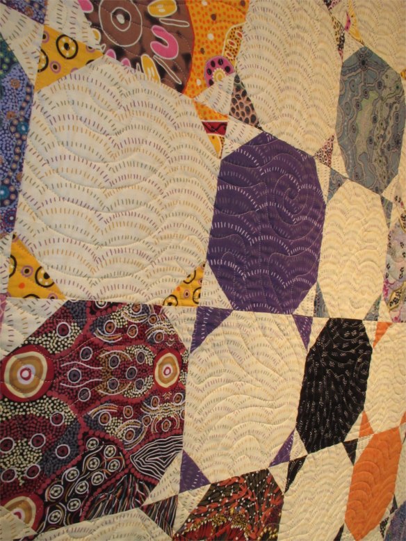 Snowball, by Diana McCLun and Laura Nownes, quilted by Victoria McEnerney p. 48 of Quilts! Quilts!! Quilts!!! 3rd edition
