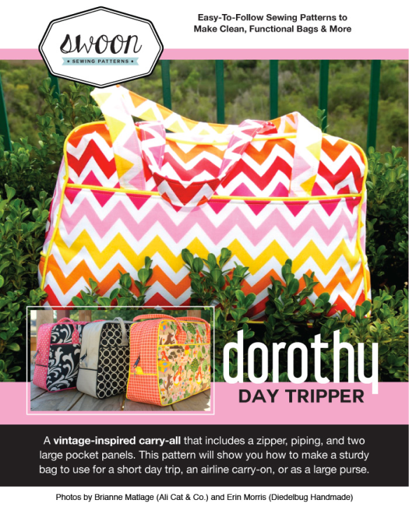 Dorothy Day Tripper bag by Swoon Sewing Patterns