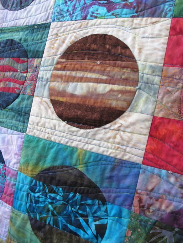 Pacific Moments by Mirka Knaster,  inspired by Christine Barne's book The Quilter's Color Club