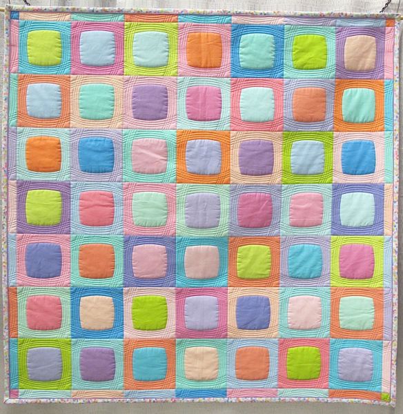 After Dinner Mints. Paige Alexander. Picken, South Carolina. 2nd Place, Michael Miller Fabric Challenge, QuiltCon 2015.