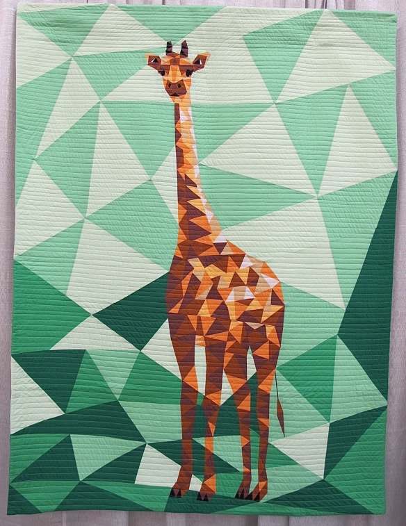 Jungle Abstractions: The Giraffe by Violet Craft, pieced by Jaime Young